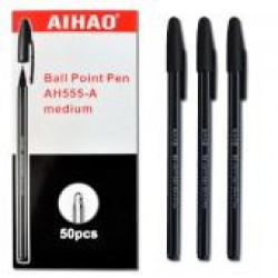 Ручка  шариковая  АН-555-A/Raddar 555 (ЧЕРНАЯ.)/50