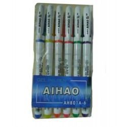 Н-р гелев. р-к 6 цв. АН801А-6 (Aihao)/24бл,240ящ