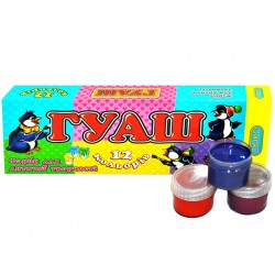 Гуаш   12 кол. "ЛЮКС КОЛОР"карт уп.12кол/20 г арт.