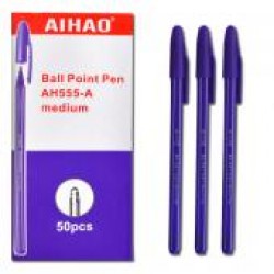 Ручка  шариковая  АН-555-A (фиол.)/50уп,2800ящ