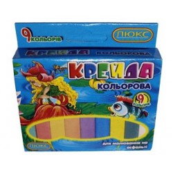 Крейда кольор.квадр 9кол.№ ККЕ-1509 "Крейда" 70*15