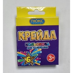 Крейда кольор.квадр 6кол.№ ККЕ-1506 "Крейда"70*15*