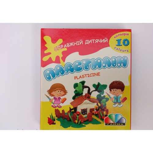 Пластилин   10цв " Увлечение " (Гамма Нововолынск)