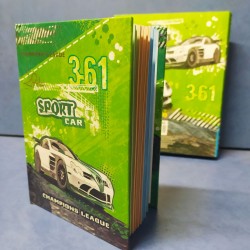 Блокн.  A-6 № 6042   "Sport car" 60л в тонкой коро
