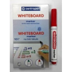 Маркер "Centropen" №8559 whitebord круглый (красн.