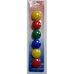 Магнит цветной d=3   6шт  JZ-M004/М-30 № 160 (уп24