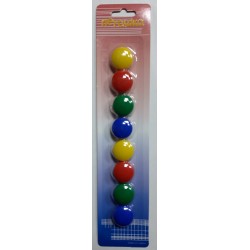 Магнит цветной d=2   8шт  JZ-M005/М-20 № 170/1562
