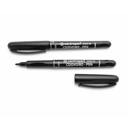 Маркер "Centropen" №4606/2606 CD  -Pen черный (10у