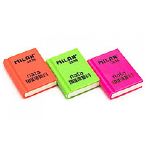 Ластик Milan 2036 Книжка  3,9*2,9*0,9 микс (уп36)