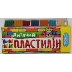 Пластилін  "Люкс Колор" ДИТЯЧИЙ  7 кол. 130 г.  ар