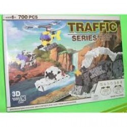 Конструктор №K1353 пластик 3D 700 деталей  "Трансп