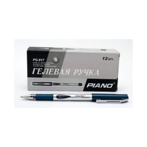 Ручка  гел. Piano PG-817 (черн.)  / 12уп, 144бл, 1