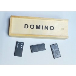 Игра настольная "Домино" №600-B  дерев коробка 17*