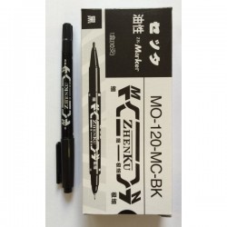 Маркер "MO-120-MC-BK/4021" двухстор.(черн) тонкий