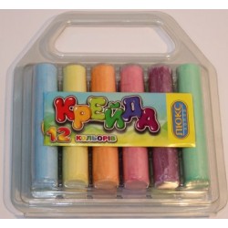 Крейда кругла кольорова   12кол. "Валіза" арт.Ч-12