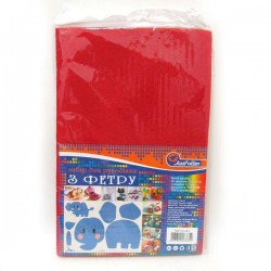 ФЕТР № HQ170-001 hard 170GSM 1.2mm КРАСНЫЙ (10шт)