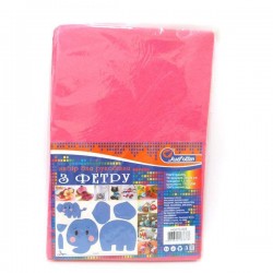 ФЕТР № HQ170-003 hard 170GSM 1.2mm РОЗОВЫЙ (10шт)