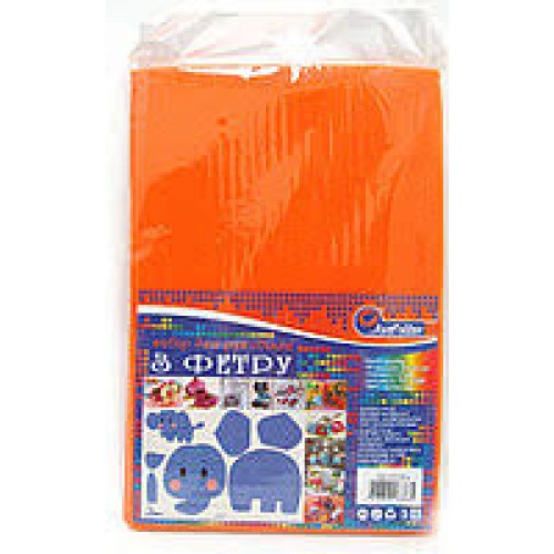 ФЕТР № HQ170-004 hard 170GSM 1.2mm ОРАНЖЕВЫЙ (10шт
