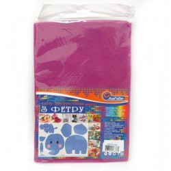 ФЕТР № HQ170-002 hard 170GSM 1.2mm РОЗОВЫЙ ТЕМНЫЙ