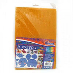 ФЕТР № HQ170-006 hard 170GSM 1.2mm ОРАНЖЕВЫЙ СВЕТЛ