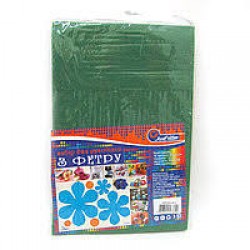 ФЕТР № HQ170-013 hard 170GSM 1.2mm ЗЕЛЕНЫЙ ТЕМНЫЙ