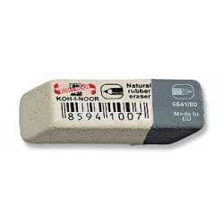 Ластик КОН-i-NOR 6541/80 (сер/бел) 84уп
