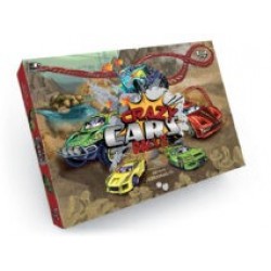 Игра-ходилка настольная Crazy Сars Rally DTG 93R