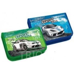 Пенал Kidis 7173 (1 отдел ) "Sport car" (зел,син)
