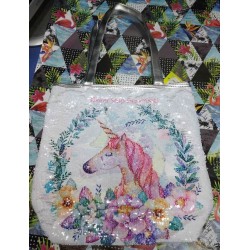 Сумка городская 13657 "Unicorn" двухсторонние пайе