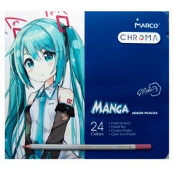 Кар. Chroma 24цв. №8550-24TN "MARCO" пастельные цв