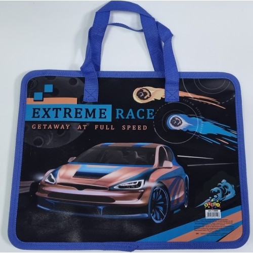 Папка-портф с ткан. ручк №13088 Extreme race (25,5