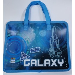 Папка-портф с ткан. ручк №13090 Galaxy (25,5*32*8,