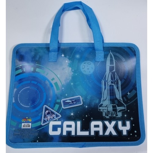 Папка-портф с ткан. ручк №13090 Galaxy (25,5*32*8,