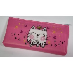 Пенал сум. 1 отд. силикон №13100 Meow