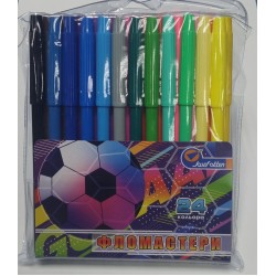 Флом.  24 цв. №828-24LE  "Футбол" .ПВХ (12уп)