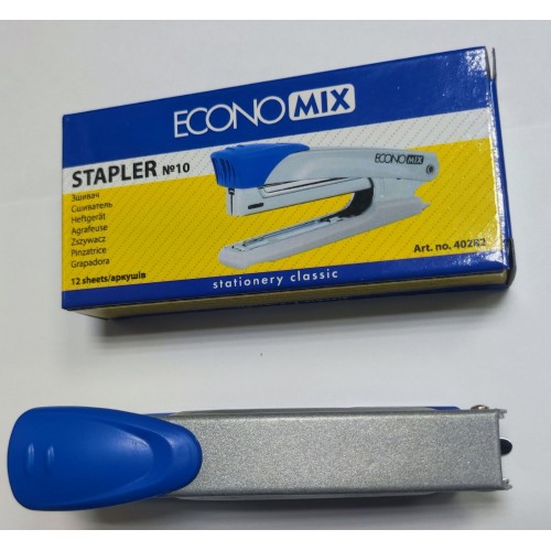 Зшивач "10" Е40282 Economix до 12арк. метал корпус