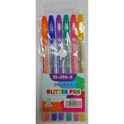 Н-р ручек гель 6 цв. с блестками 056-6 " COLORING