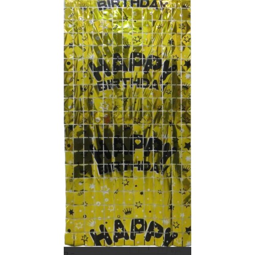 Фотозона-шторка из фольги 13002-G "Квадрат-Happy B
