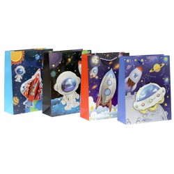 Пакет картонный 2856M 26*32*10cm С ГЛИТЕРОМ И АПЛИ