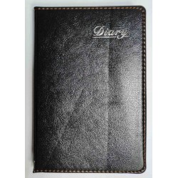 Блокн. кож. зам. № 5172 "Diary" черный  13*19,5см