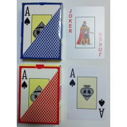 Карты 54шт пластиковые   308 TEXAS HOLD'EM (синяя/