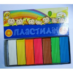 Пластилін ВОСКОВИЙ на 7 кол. 300 гр. з НАТУРАЛЬНИМ