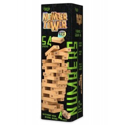 Игра настольная "Дженга" Number Tower NT-01 (100х1